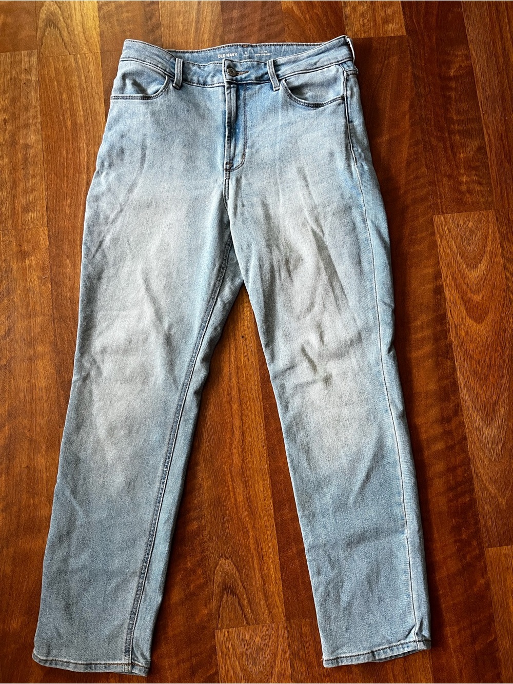 Like new Old Navy Light Wash Straight High-Rise Jeans